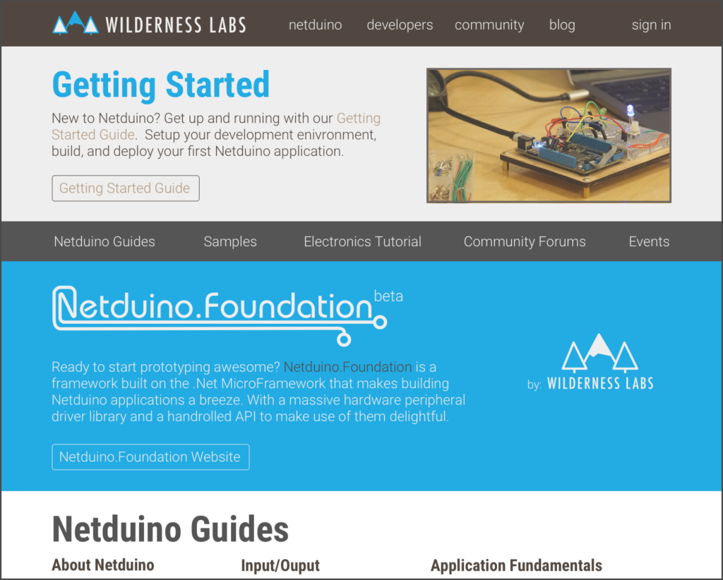 Wilderness Labs Developer Portal Refresh – blog.wildernesslabs.co